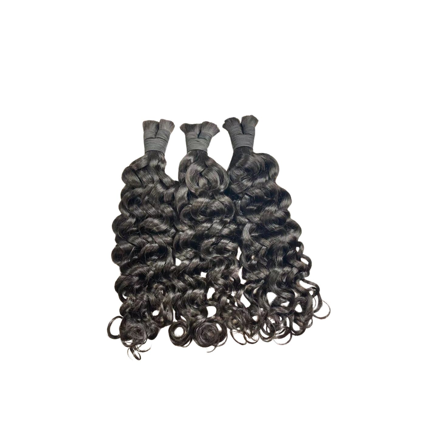 Deep Curly-Bulk Human braiding hair